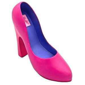 Vintage 1999 Barbie High Heel Shoe Bookend Pink Mattel Y2K Retro Decor